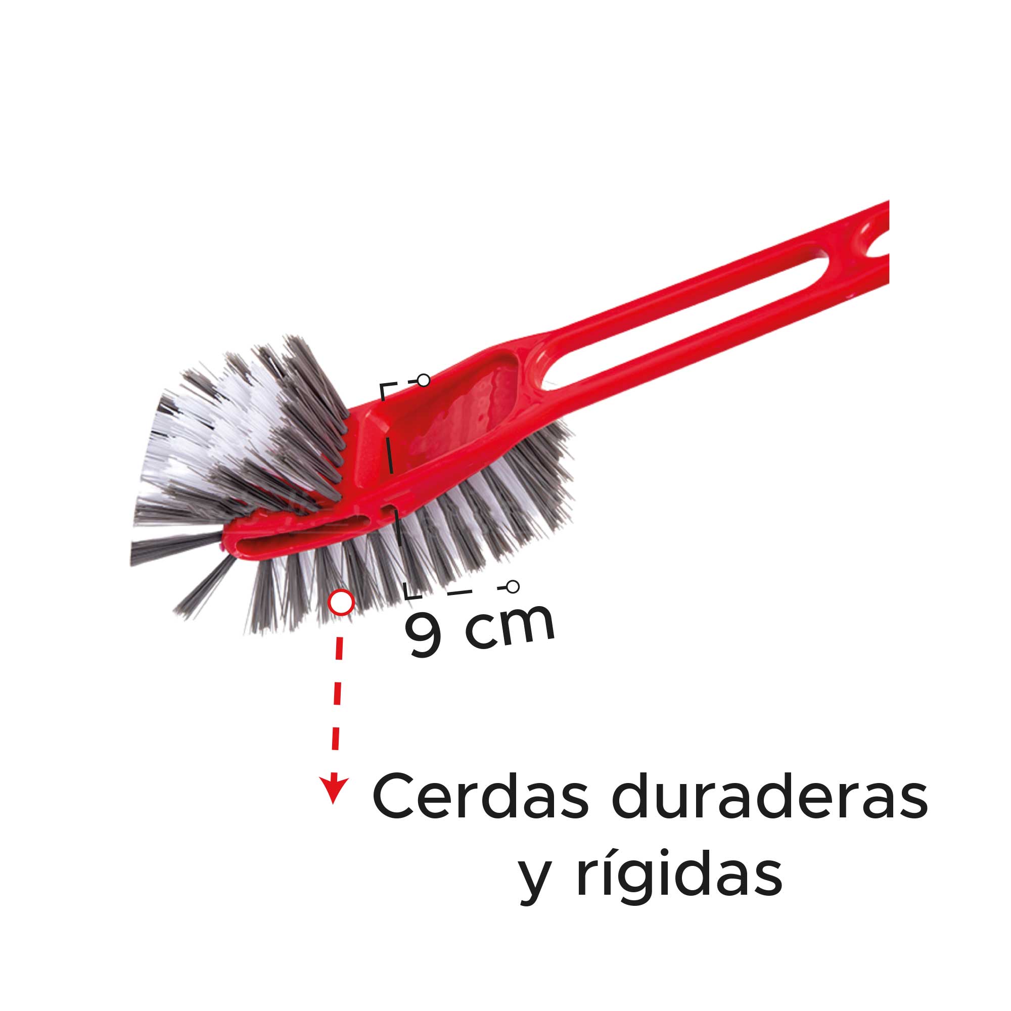 Miniatura 9 de Cepillo doble 360 para limpieza inodoros