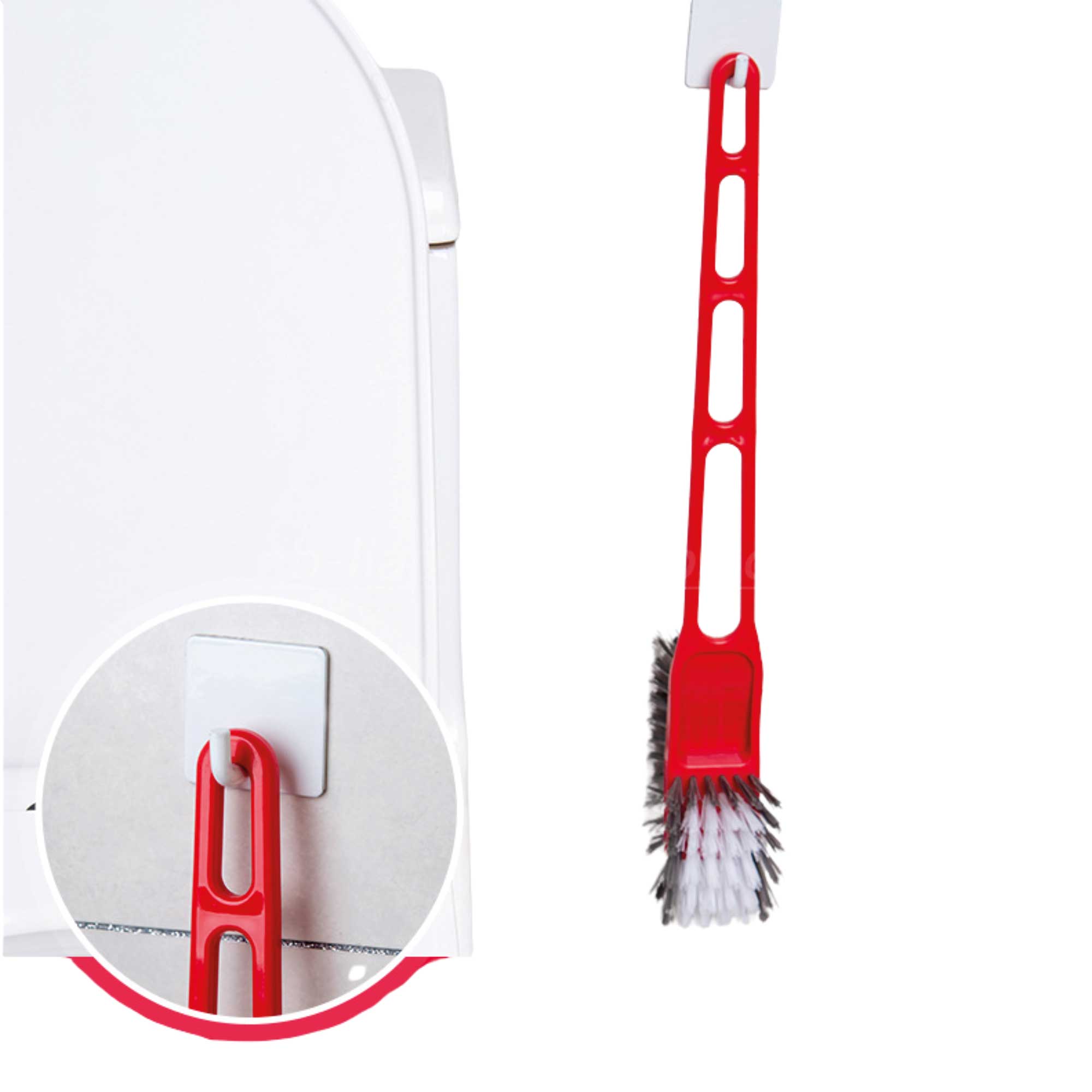 Miniatura 2 de Cepillo doble 360 para limpieza inodoros