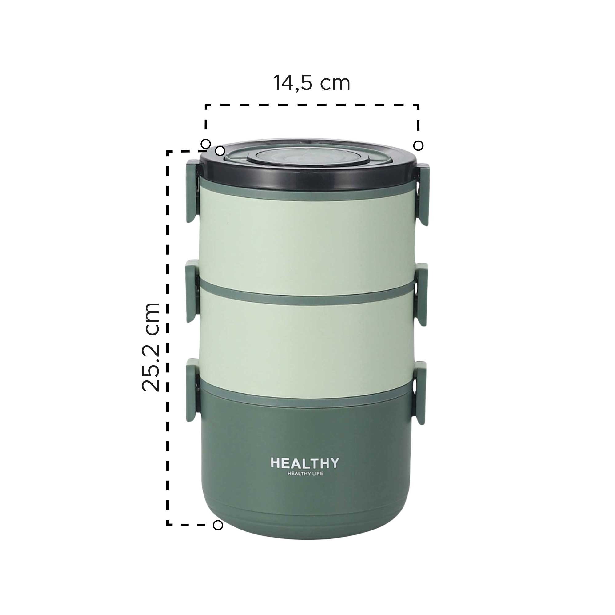 Miniatura 2 de Coca lonchera porta comidas apilable x 3