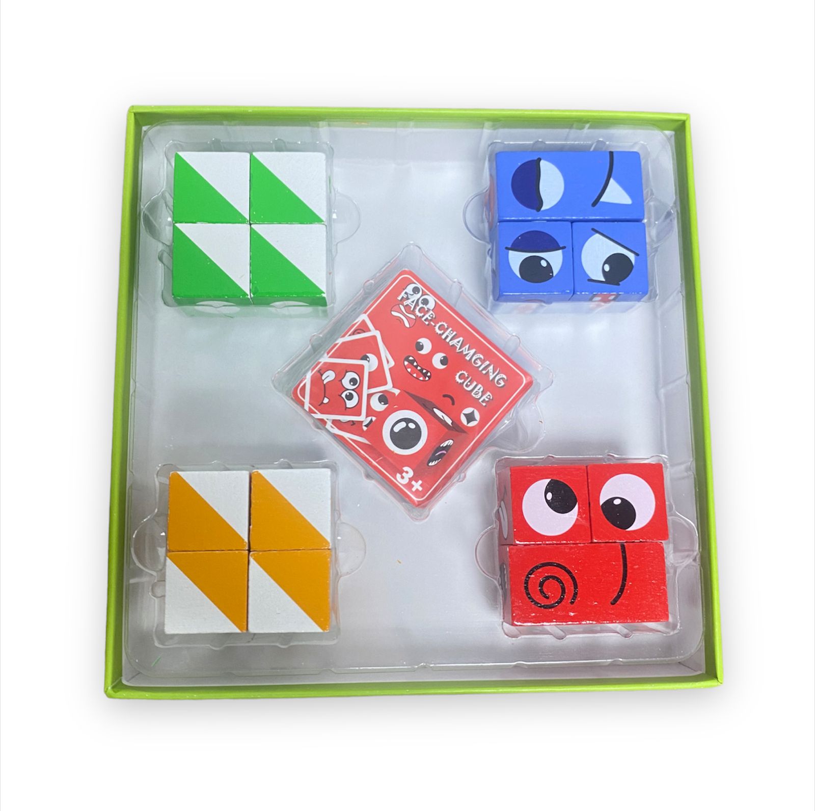 Miniatura 5 de Bloques De Rompecabezas De Madera Verde