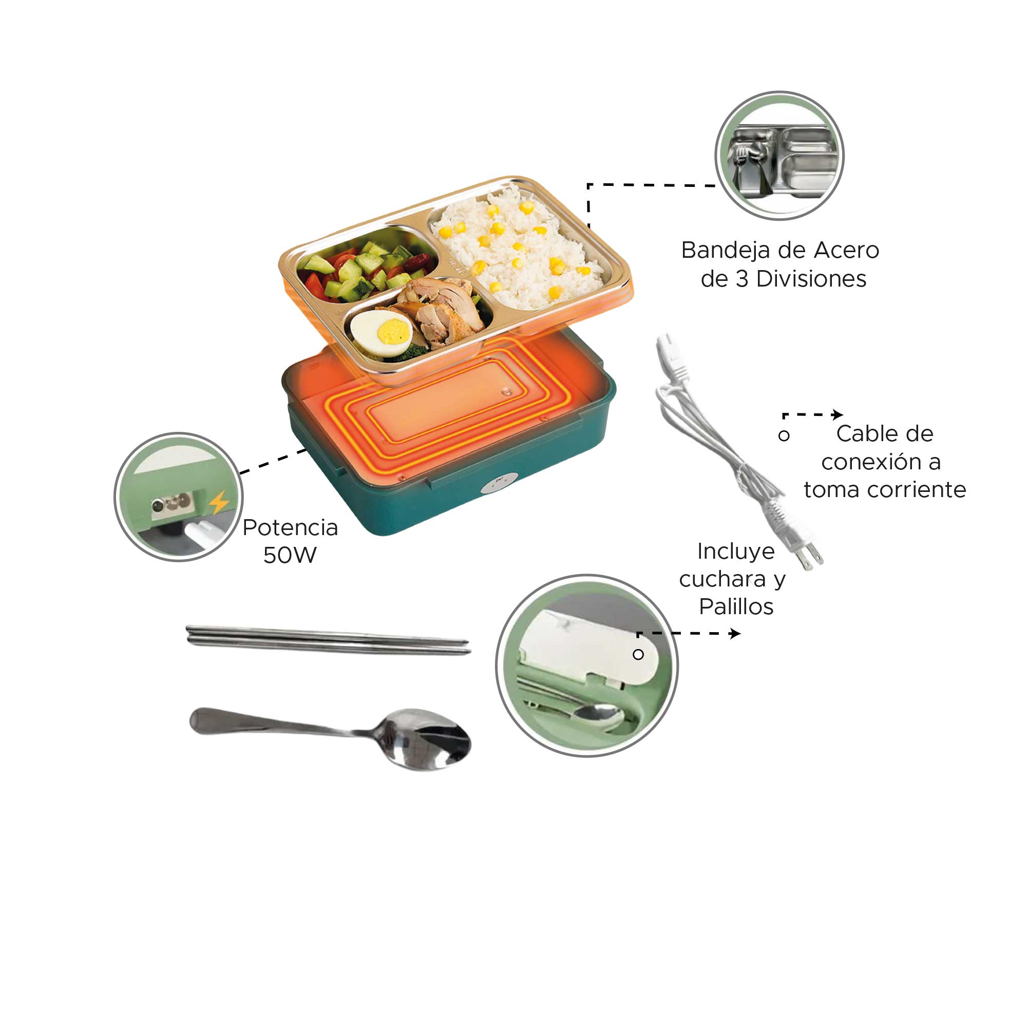 Miniatura 5 de Coca lonchera porta comidas eléctrica