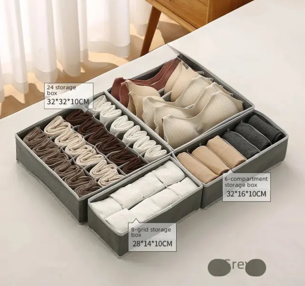 Miniatura 5 de SET ORGANIZADOR ROPA INTERIOR X 4