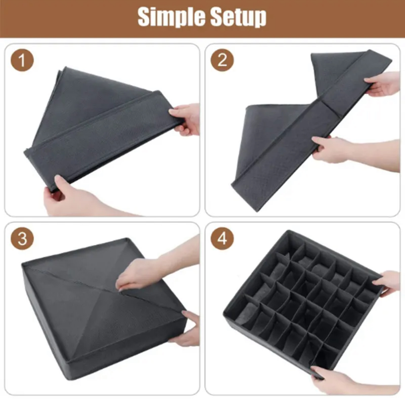 Miniatura 8 de SET ORGANIZADOR ROPA INTERIOR X 4