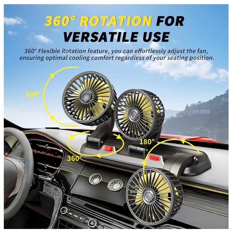 Miniatura 4 de Ventilador Portátil triple para carro