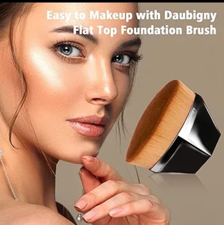 Brocha De Maquillaje De Base Plana 🖌️ - ¡Ideal para Ti!
