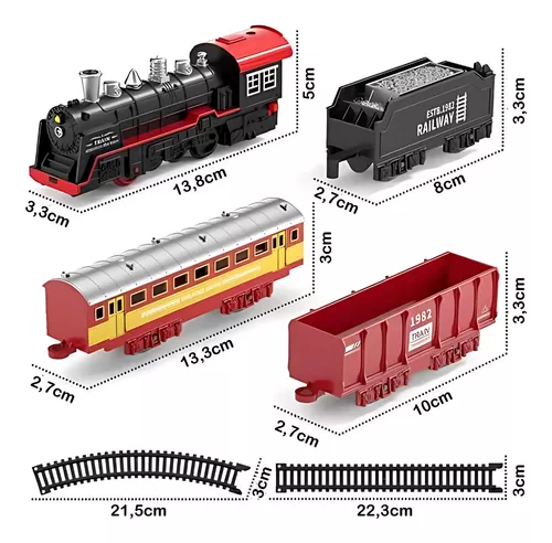 Miniatura 5 de Juego Pista Tren Eléctrico Con Luz Y Mús