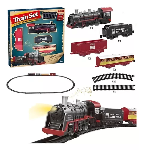 Miniatura 3 de Juego Pista Tren Eléctrico Con Luz Y Mús