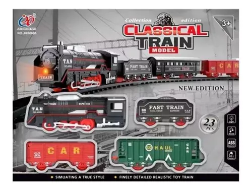 Tren Eléctrico De Juguete Luz Sonido Vía