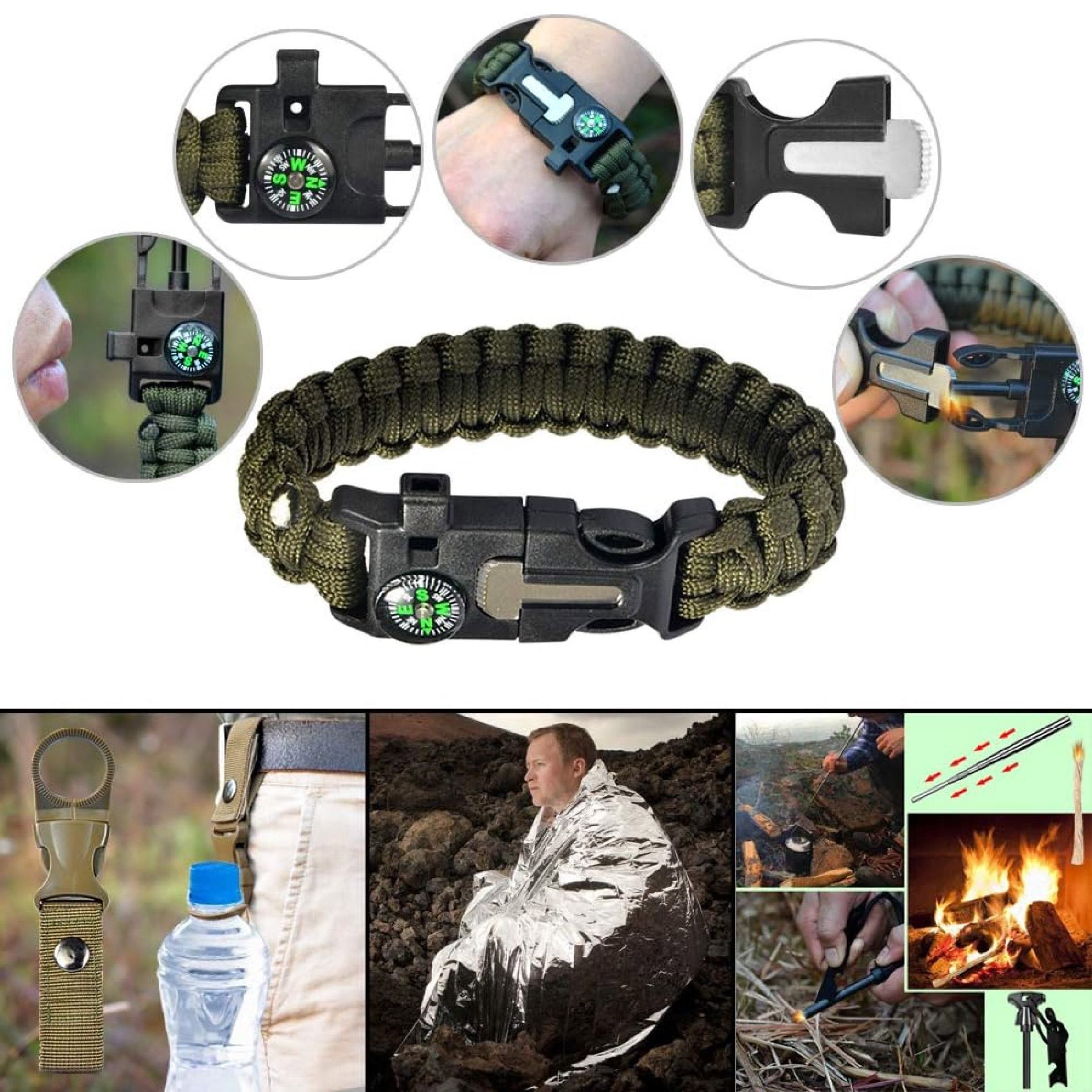 Miniatura 3 de Kit Supervivencia Herramientas Camping