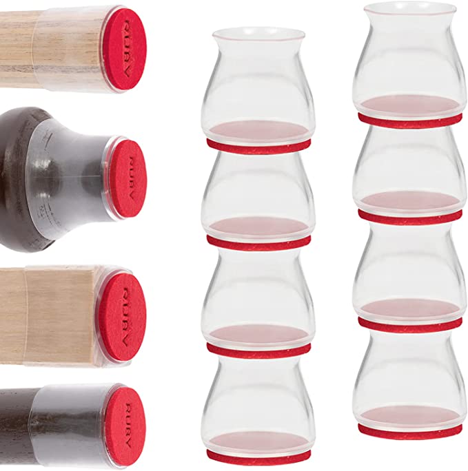 Miniatura 5 de PROTECTOR PATAS DE SILLA SILICONA X 8 PZ