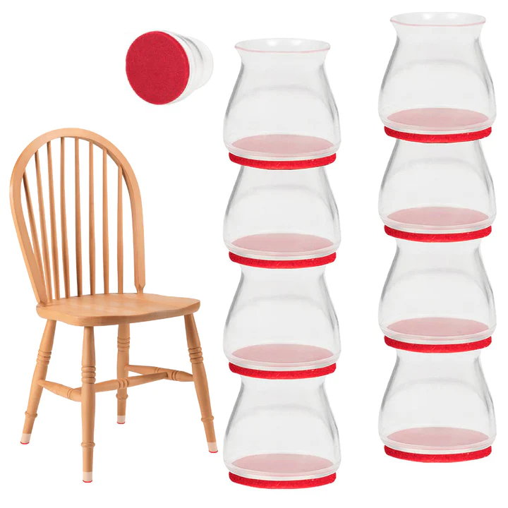 PROTECTOR PATAS DE SILLA SILICONA X 8 PZ