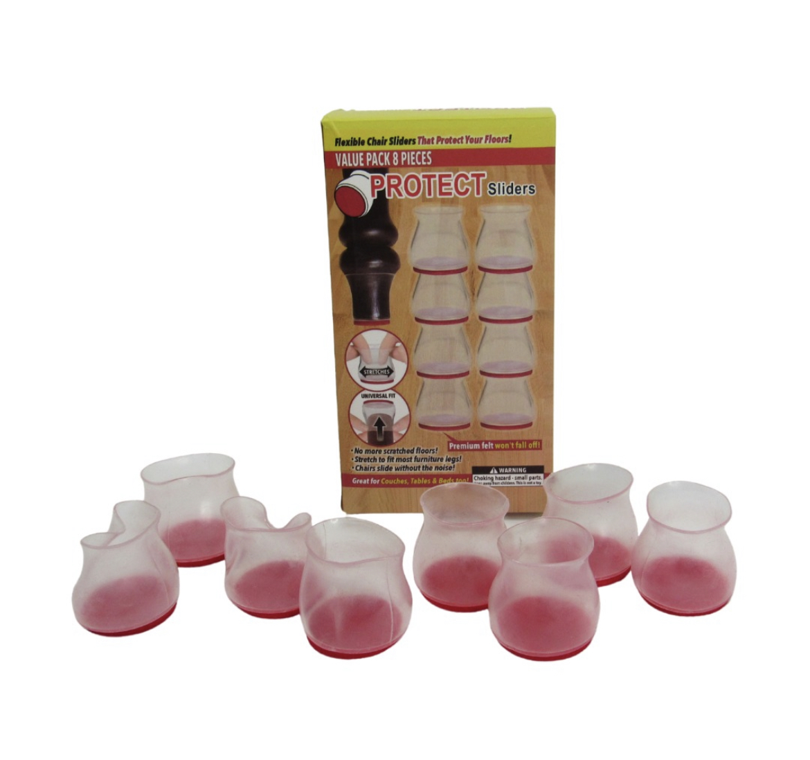 Miniatura 6 de PROTECTOR PATAS DE SILLA SILICONA X 8 PZ