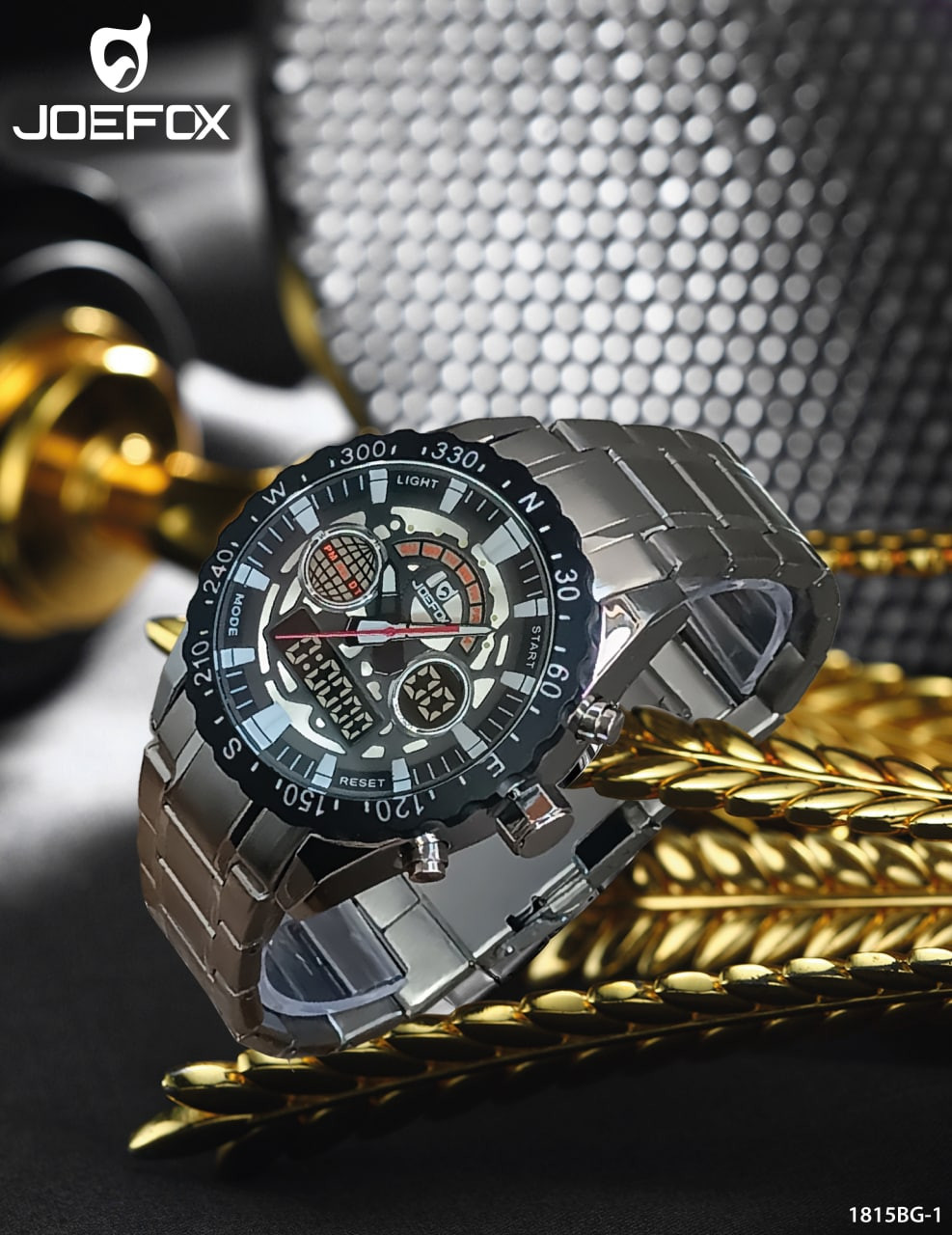 RELOJ JOEFOX  METALICO HOM 1815BG-1