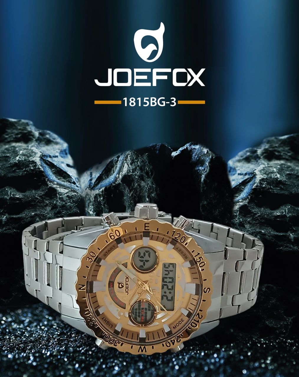 Miniatura 3 de RELOJ JOEFOX METALICO HOM 1815BG-3