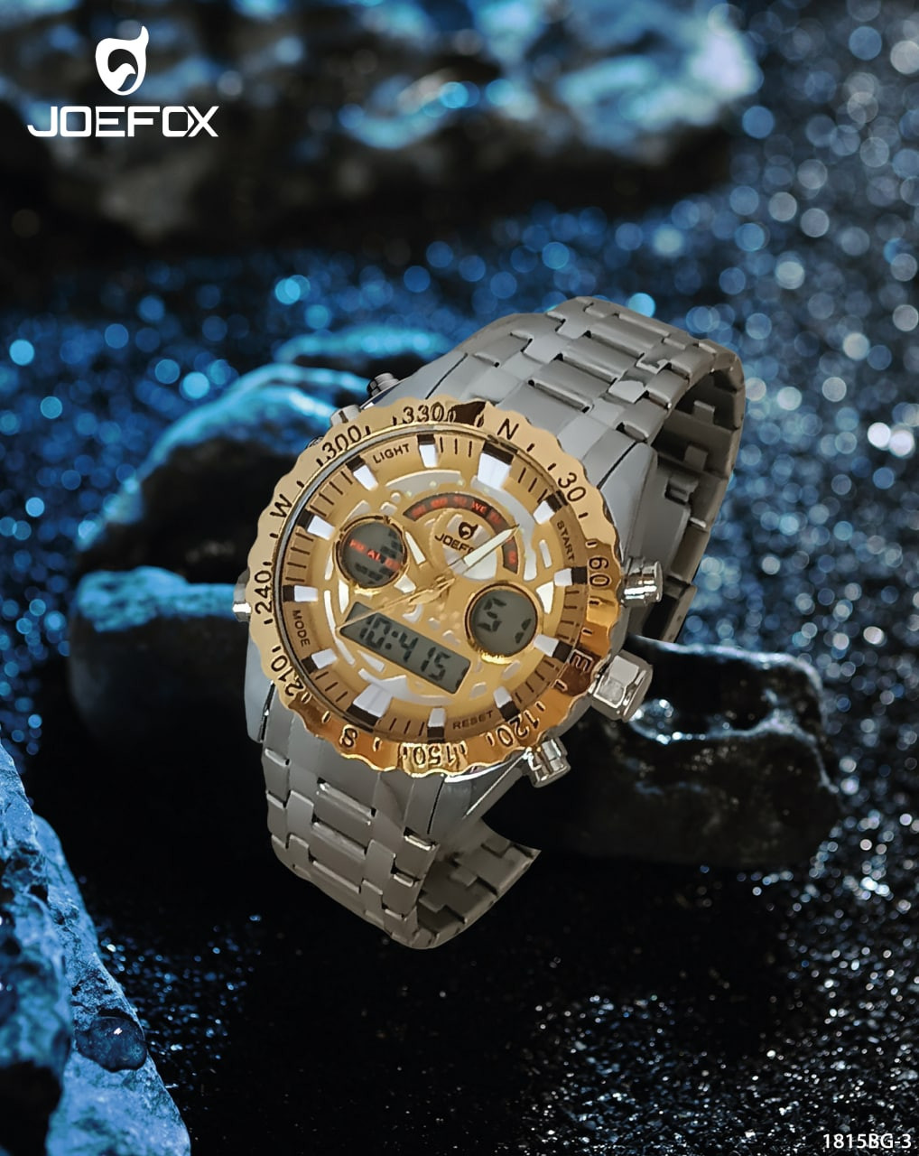 RELOJ JOEFOX METALICO HOM 1815BG-3