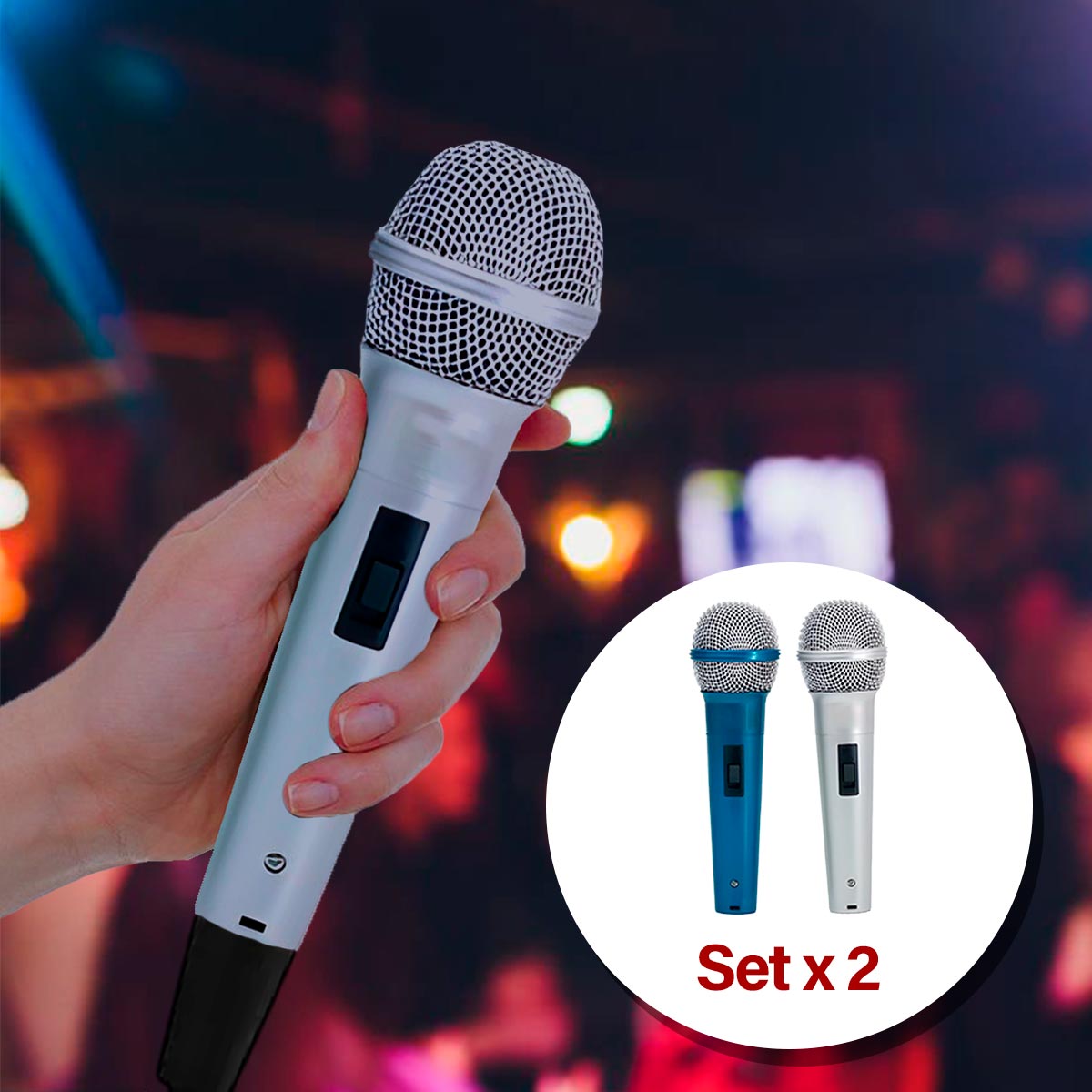 Miniatura 4 de Microfonos x2 Alambricos WG-218