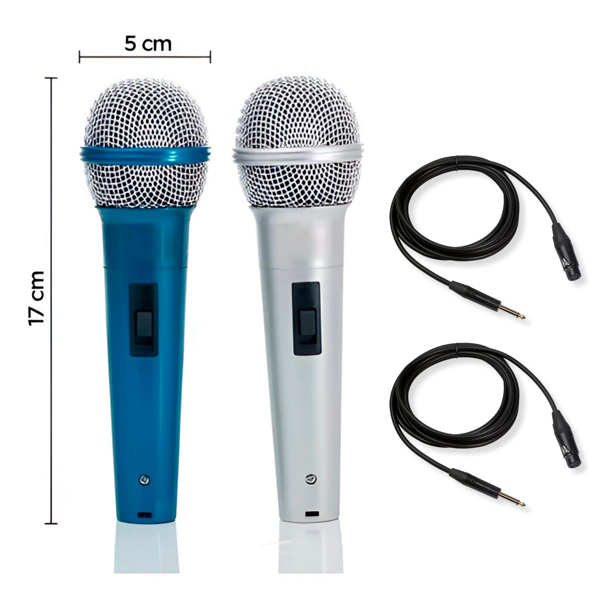 Microfonos x2 Alambricos WG-218