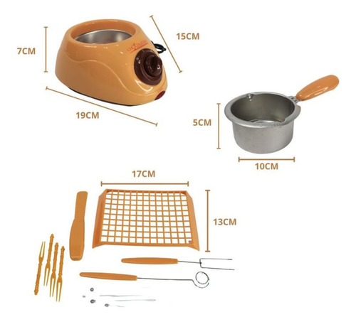 Miniatura 2 de CHOCOLATERA ELÉCTRICA AMARILLA