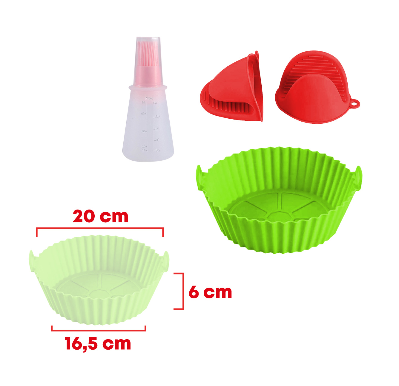 Combo accesorios para Freidora