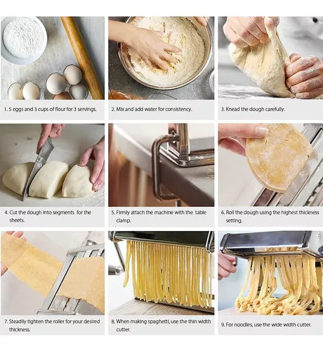 Miniatura 2 de Maquina Hacer Pasta Manual Rollera Spagu