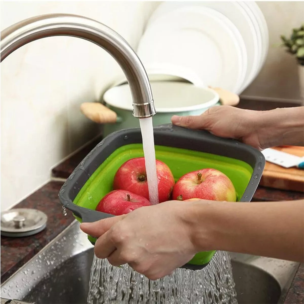 Miniatura 3 de ESCURRIDOR SECADOR VERDURAS PLEGABLE