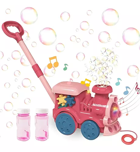Vista 3 de Tren Máquina Burbujas Automática Luz Led