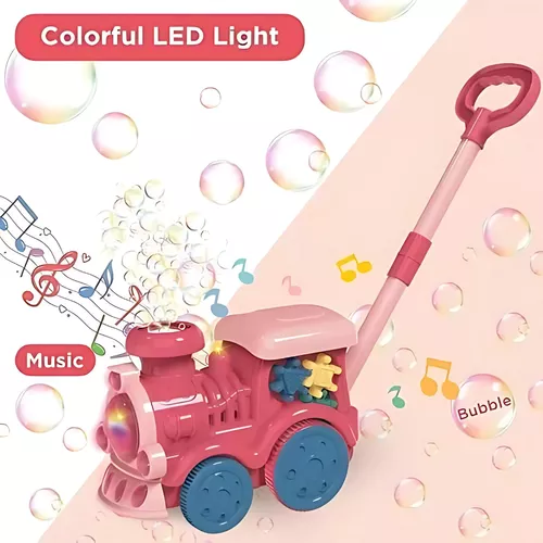Vista 5 de Tren Máquina Burbujas Automática Luz Led