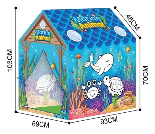 Miniatura 3 de Carpa Coloreable Animales Para Jugar