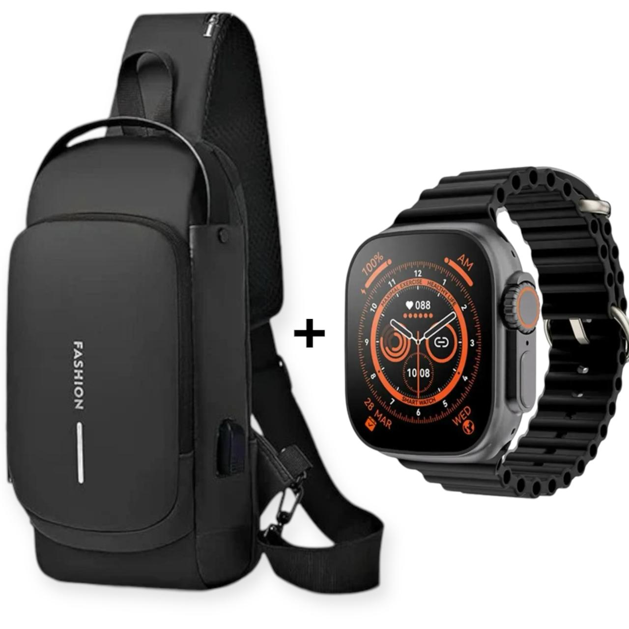 Bolso Antirobo + Reloj T900