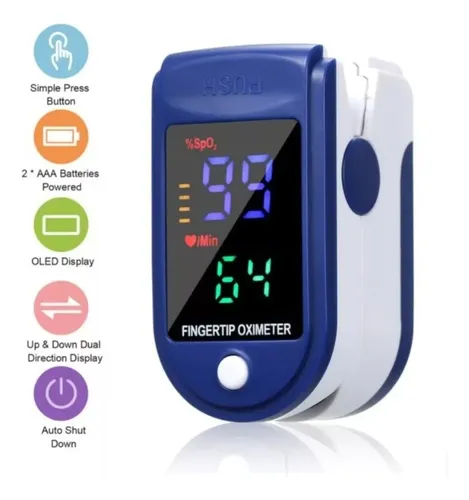 Miniatura 3 de Oximetro de pulso para dedo pulsación
