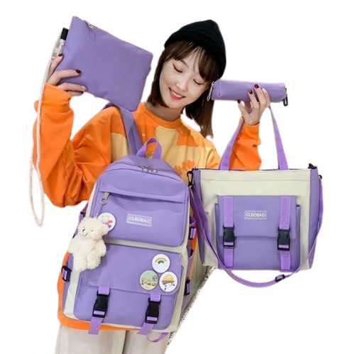 Miniatura 6 de maletin bolso de lona para niños x5