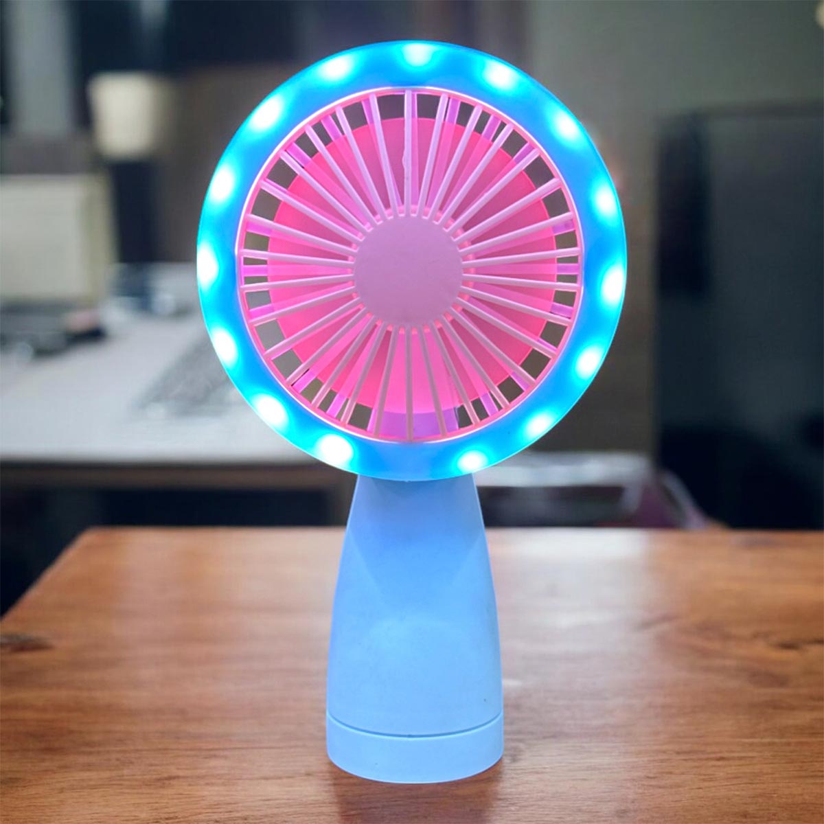 Miniatura 4 de Mini Ventilador con Luz Led HQ66-09