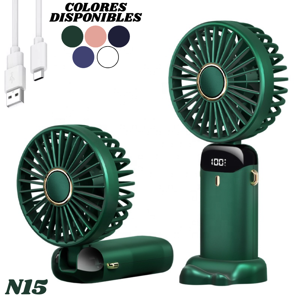 Ventilador Recargable Usb Portatil N15