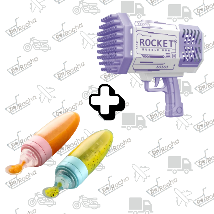 Combo Cuchara bebe+ pistola espuma