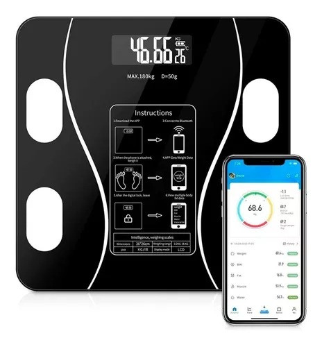 BASCULA INTELIGENTE PESA BLUETOOTH