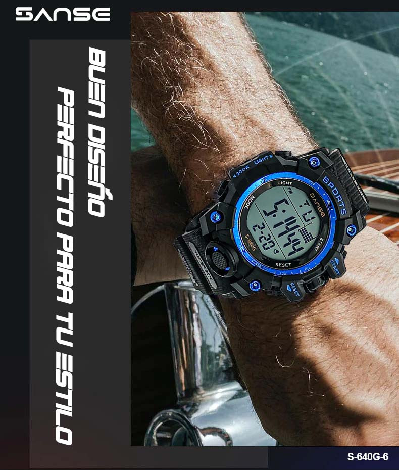 S-640G-6 RELOJ SANSE N\AZUL DEPORT  HOM