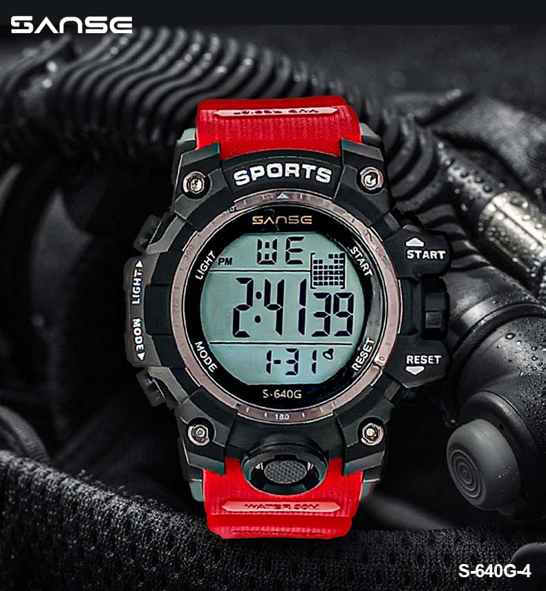 Miniatura 2 de S-640G-4 RELOJ SANSE ROJO DEP HOM