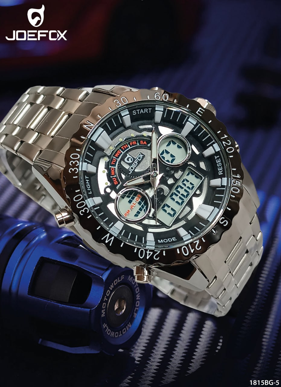 Miniatura 2 de 1815BG-5 RELOJ JOEFOX METAL DOBLE HORA