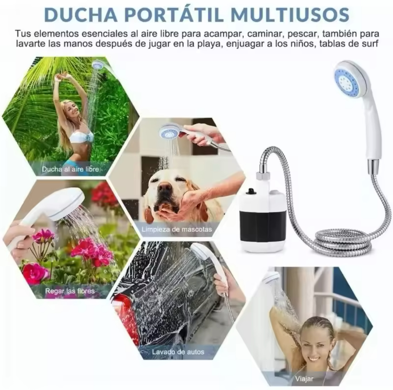 Miniatura 4 de DUCHA PORTÁTIL ELÉCTRICA RECARGABLE
