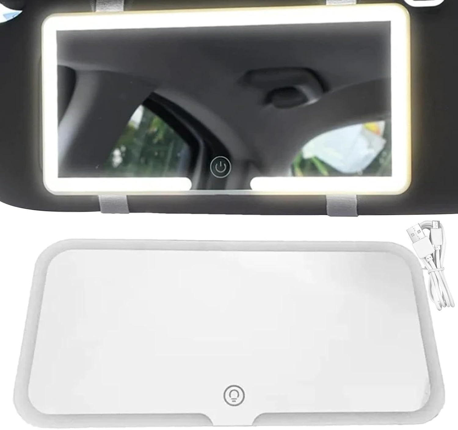 Miniatura 2 de Espejo Maquillaje Auto Táctil Luces Led