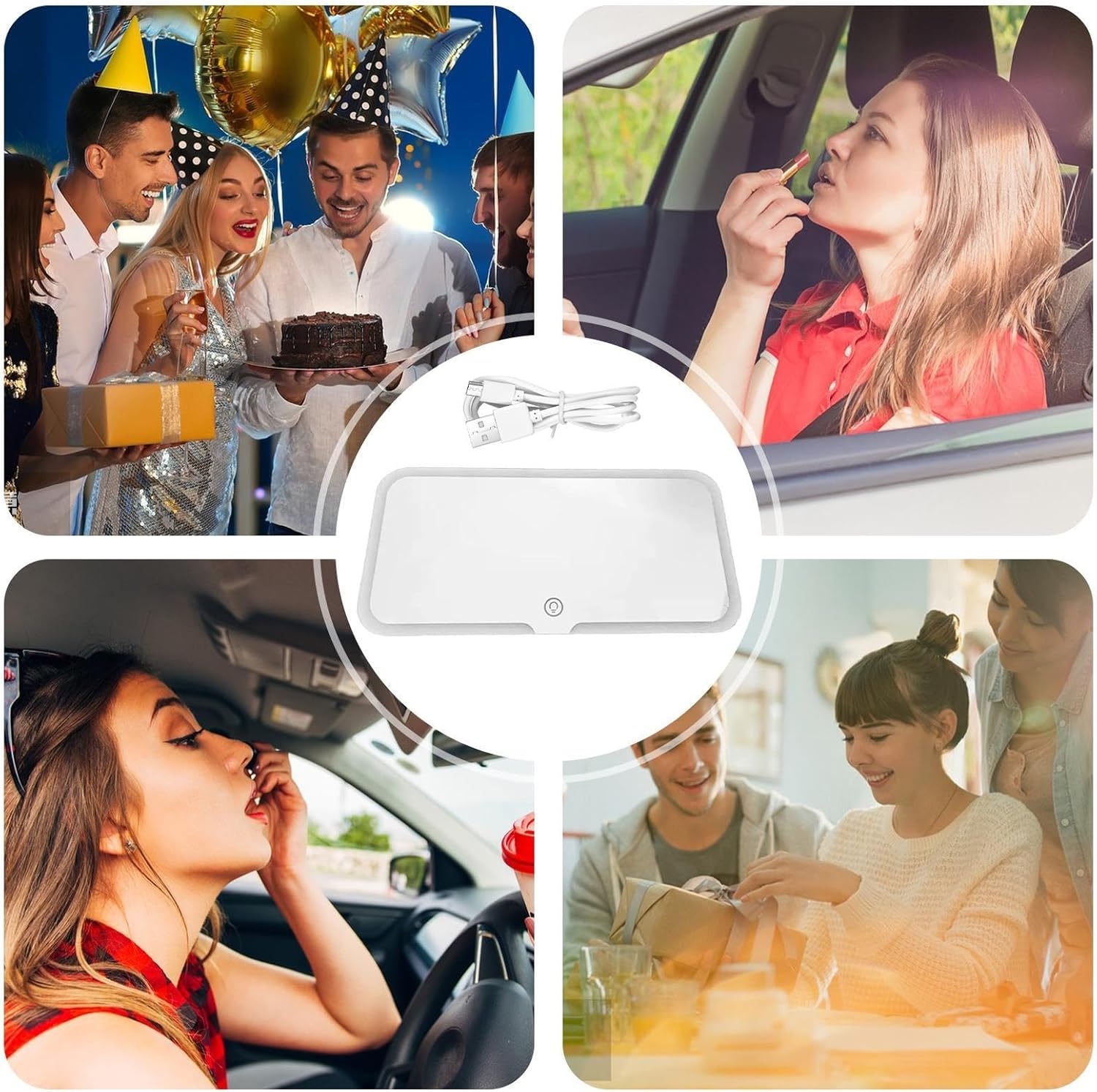 Miniatura 5 de Espejo Maquillaje Auto Táctil Luces Led