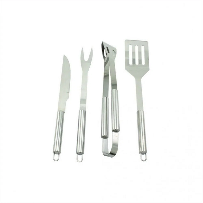 Set De 4 Utensilios Para Asado Bbq Con M