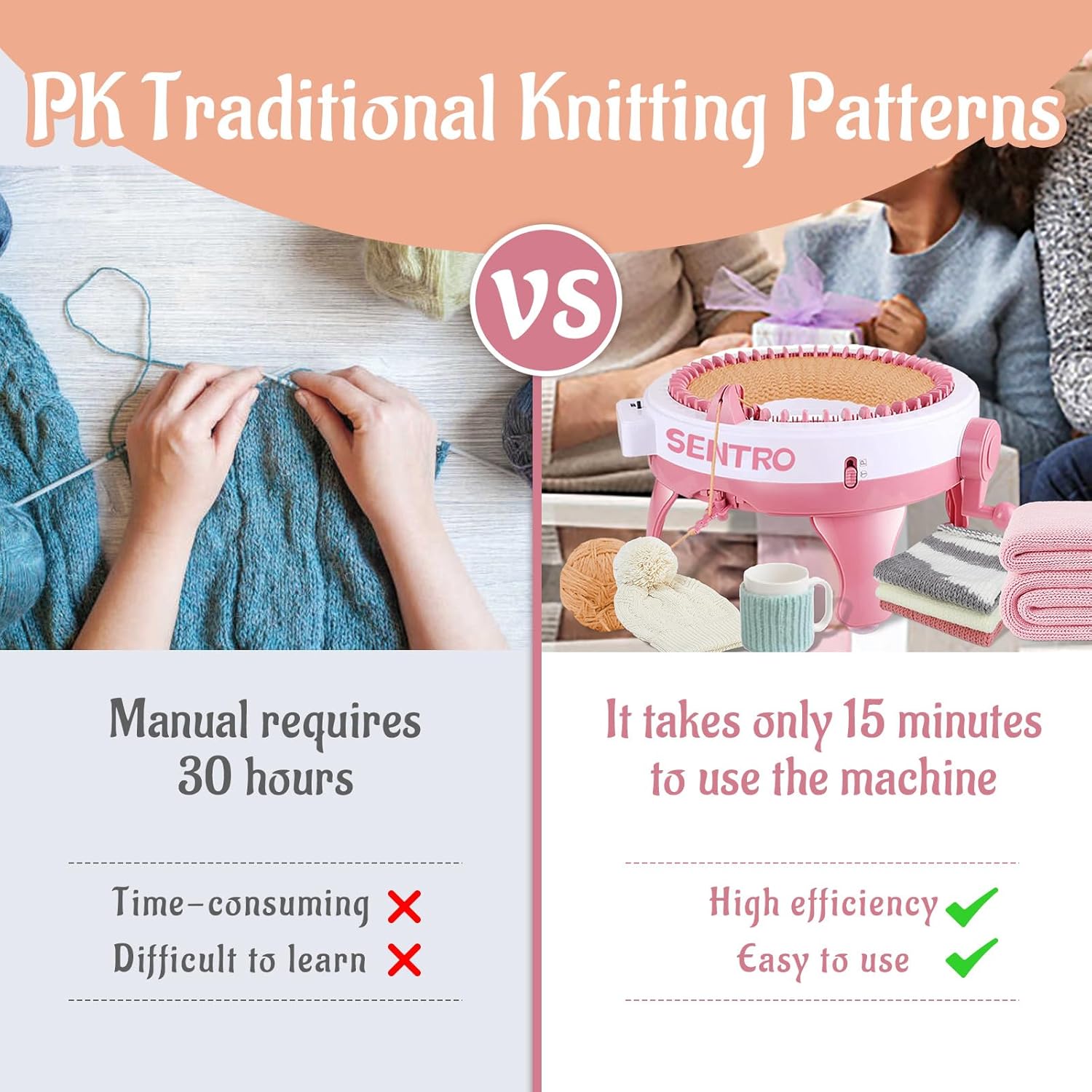 Miniatura 5 de Maquina De Tejer 48 Agujas SENTRO