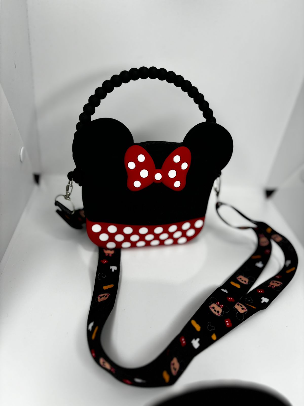 BOLSO MINNIE NEGRO CON LAZO