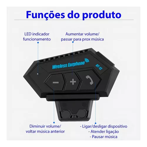 Intercomunicador Auriculares casco