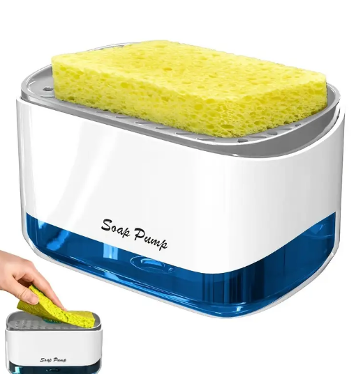 Dispensador de Jabón con Soporte Esponja