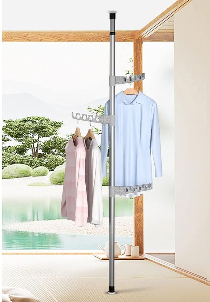 Miniatura 3 de Tendedero Vertical Retráctil De Piso A T