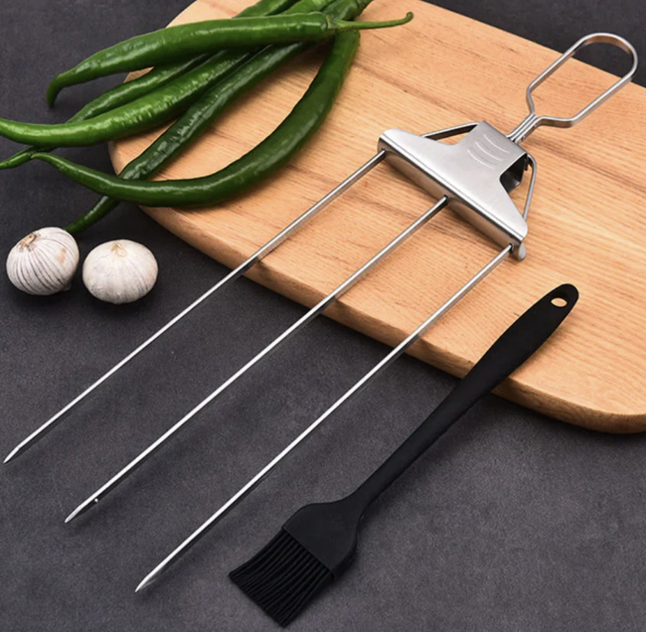 Tenedor De Carne Asada BBQ X2