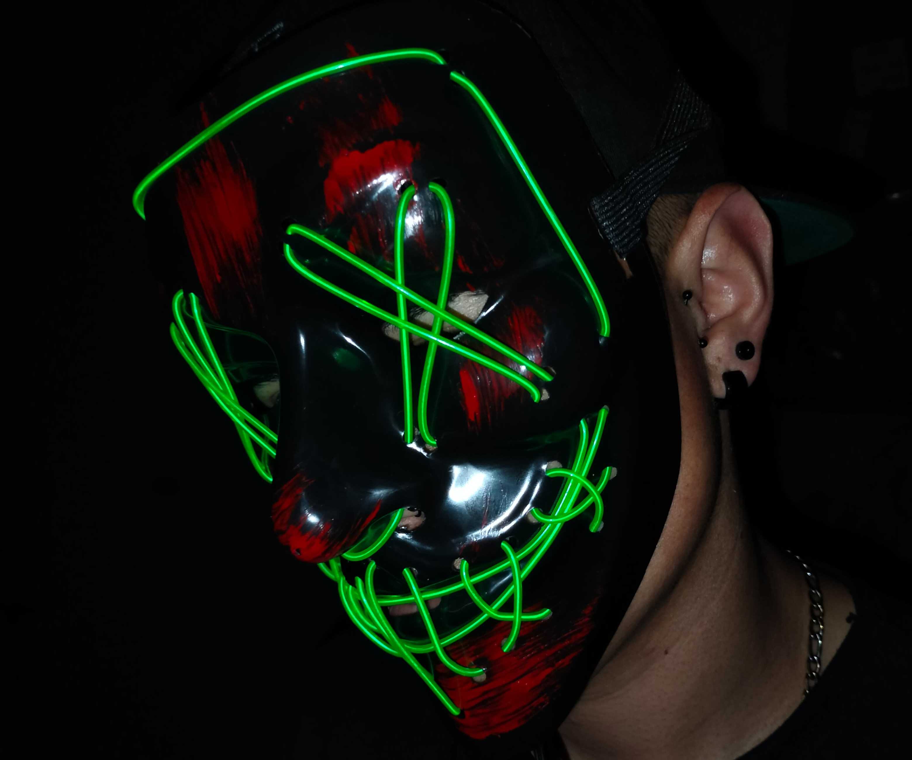 Miniatura 3 de MASCARA PARA HALLOWEEN LA PURGA LUZ LED