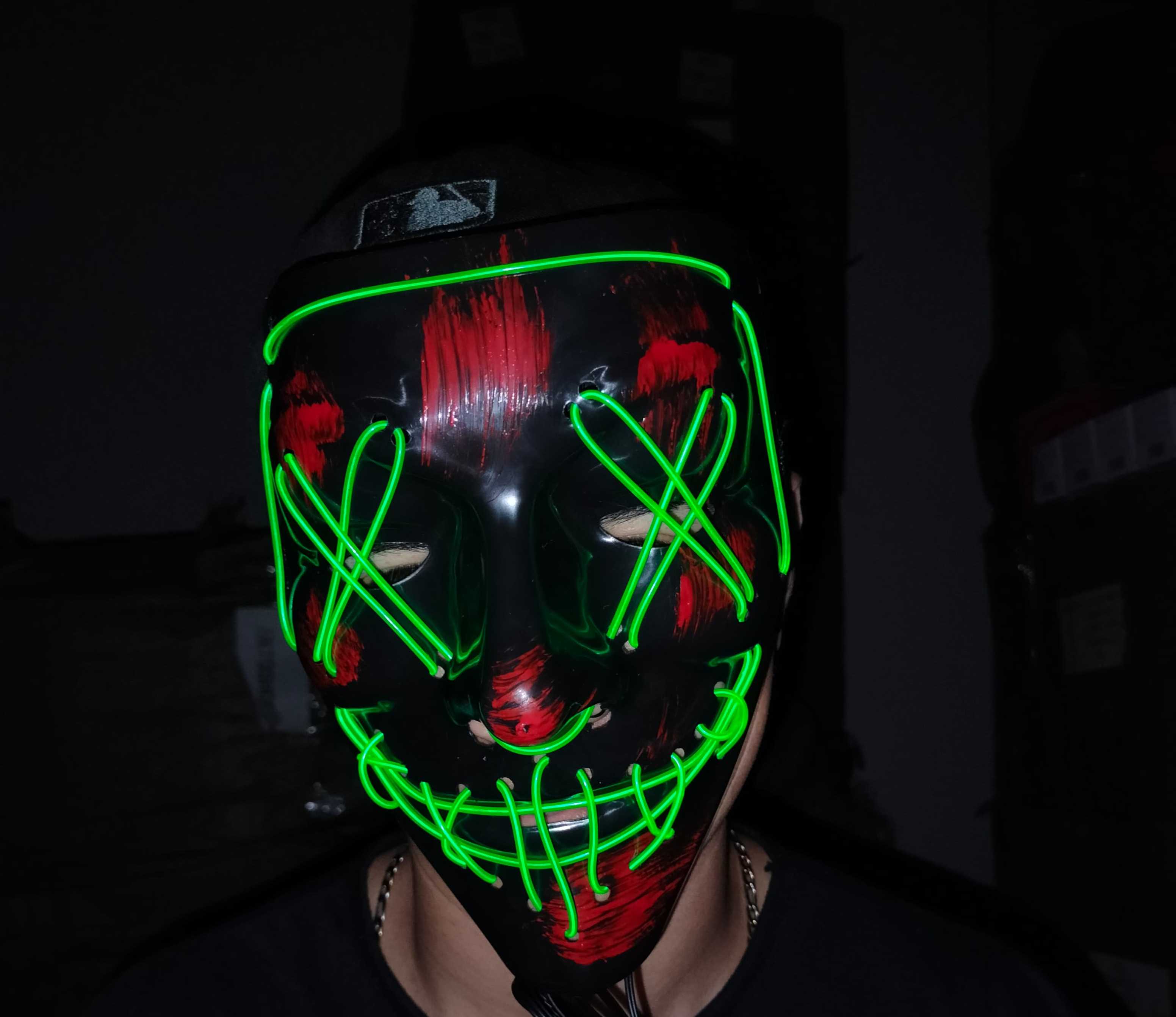 Miniatura 4 de MASCARA PARA HALLOWEEN LA PURGA LUZ LED